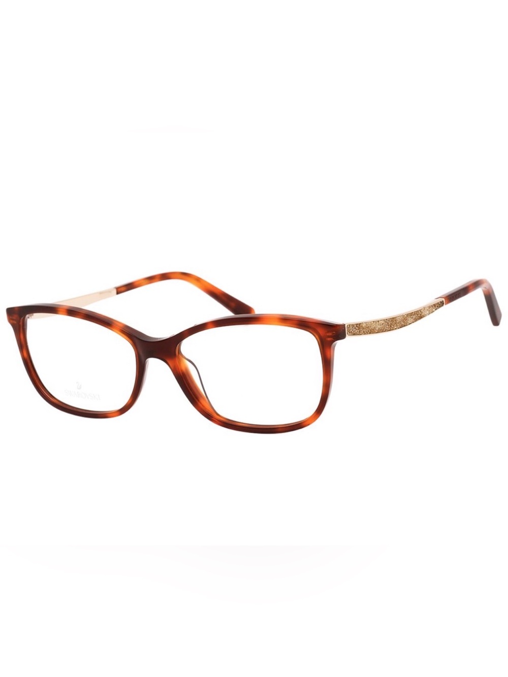 Swarovski Tortoiseshell and Gold Cat-Eye Glasses - Picture 2 of 13